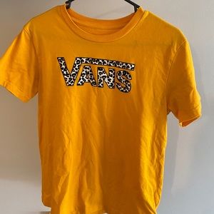 Vans cheetah logo tshirt